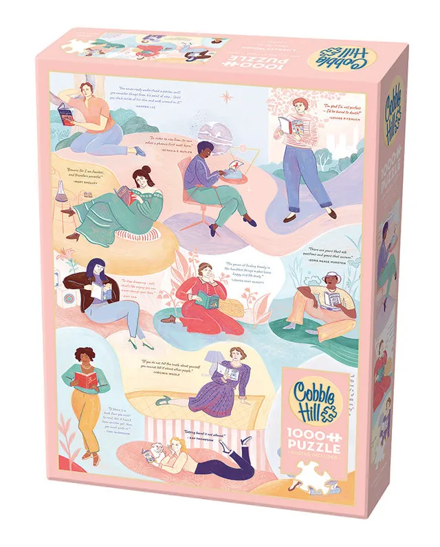 cobble-hill-1000-piece-literary-women-puzzle-1000-teile-b-cher image 1