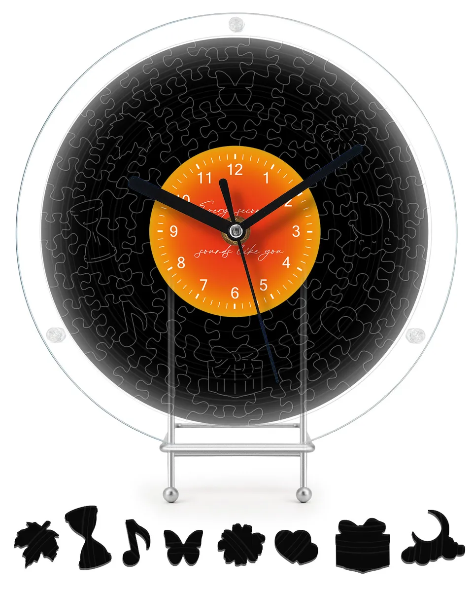 kaayee-classic-black-puzzle-uhr-uhrenbausatz-regular-acryl image 1