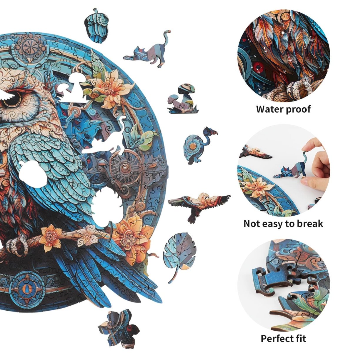kaayee-wooden-puzzle-wise-owl-holzpuzzle-medium image 2