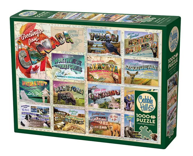 cobble-hill-greetings-from-canada-puzzle-1000-teile-reise image 1