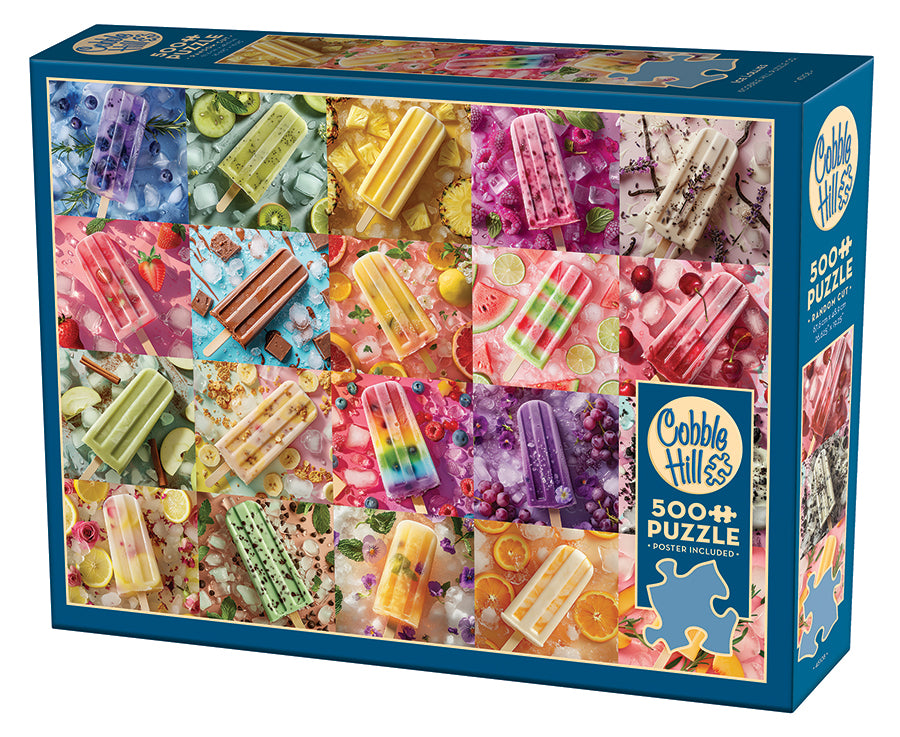 cobble-hill-500-teile-ice-lollies-puzzle-buntes-eis-collage image 1