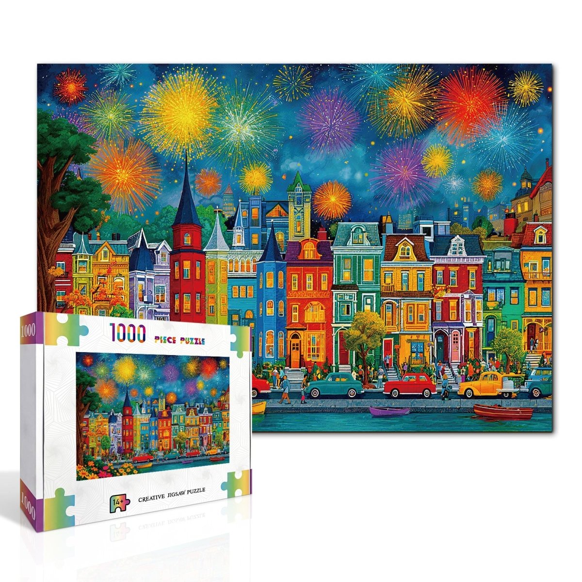 kaayee-brilliant-nightfire-kartonpuzzle-1000-teile-eco-white-board image 2