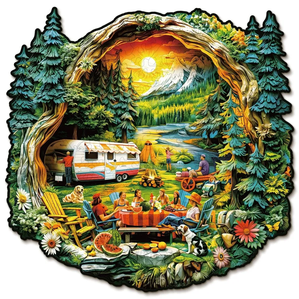 kaayee-wooden-comfortable-campsite-holzpuzzle-gr-e-m image 1