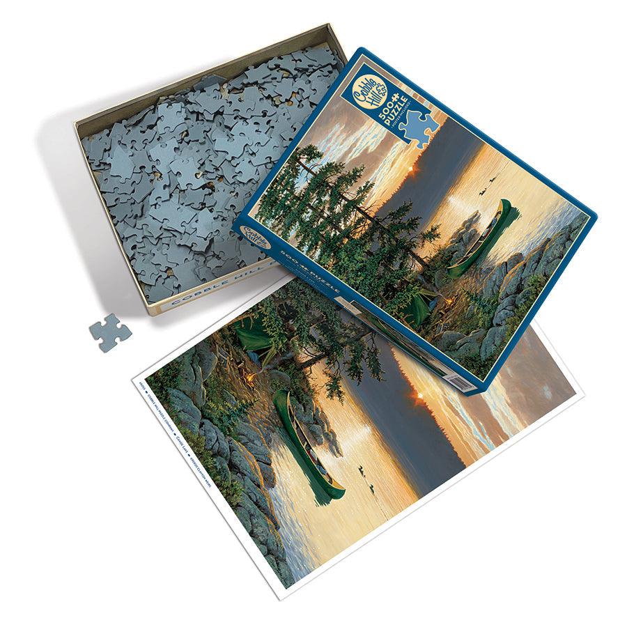 cobble-hill-500-canoe-lake-puzzle-500-teile-landschaft image 3