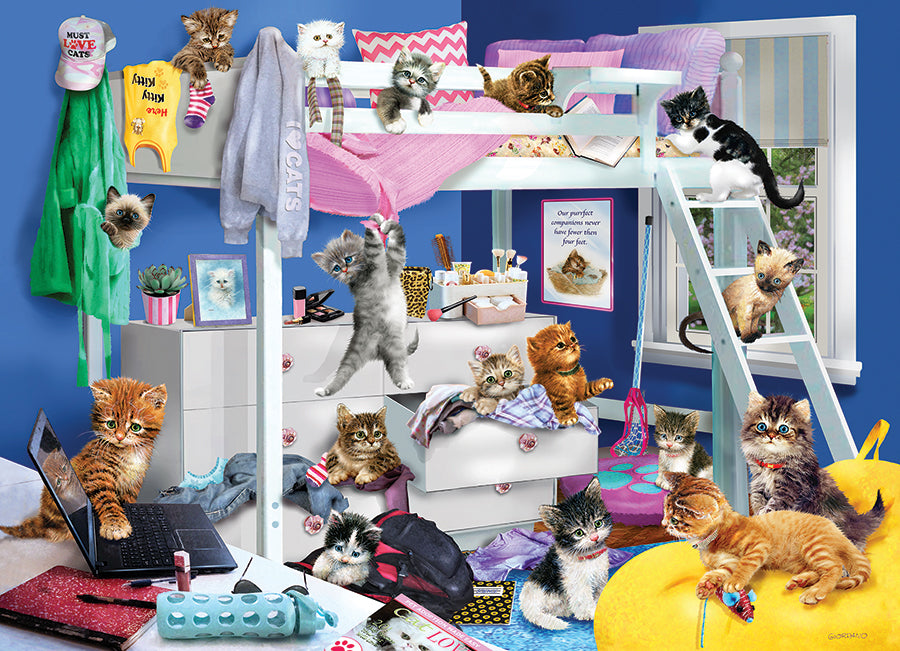 cobble-hill-1000-piece-kitten-slumber-party-puzzle-1000-teile-katze image 2