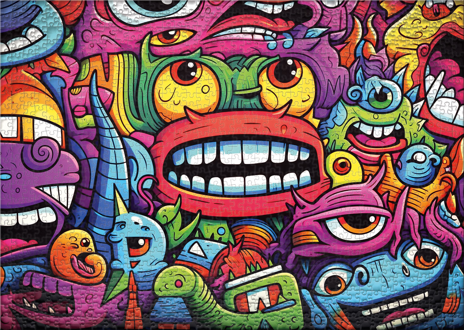 ulmer-puzzleschmiede-puzzle-1000-teile-freibier-gesichter-comic image 2