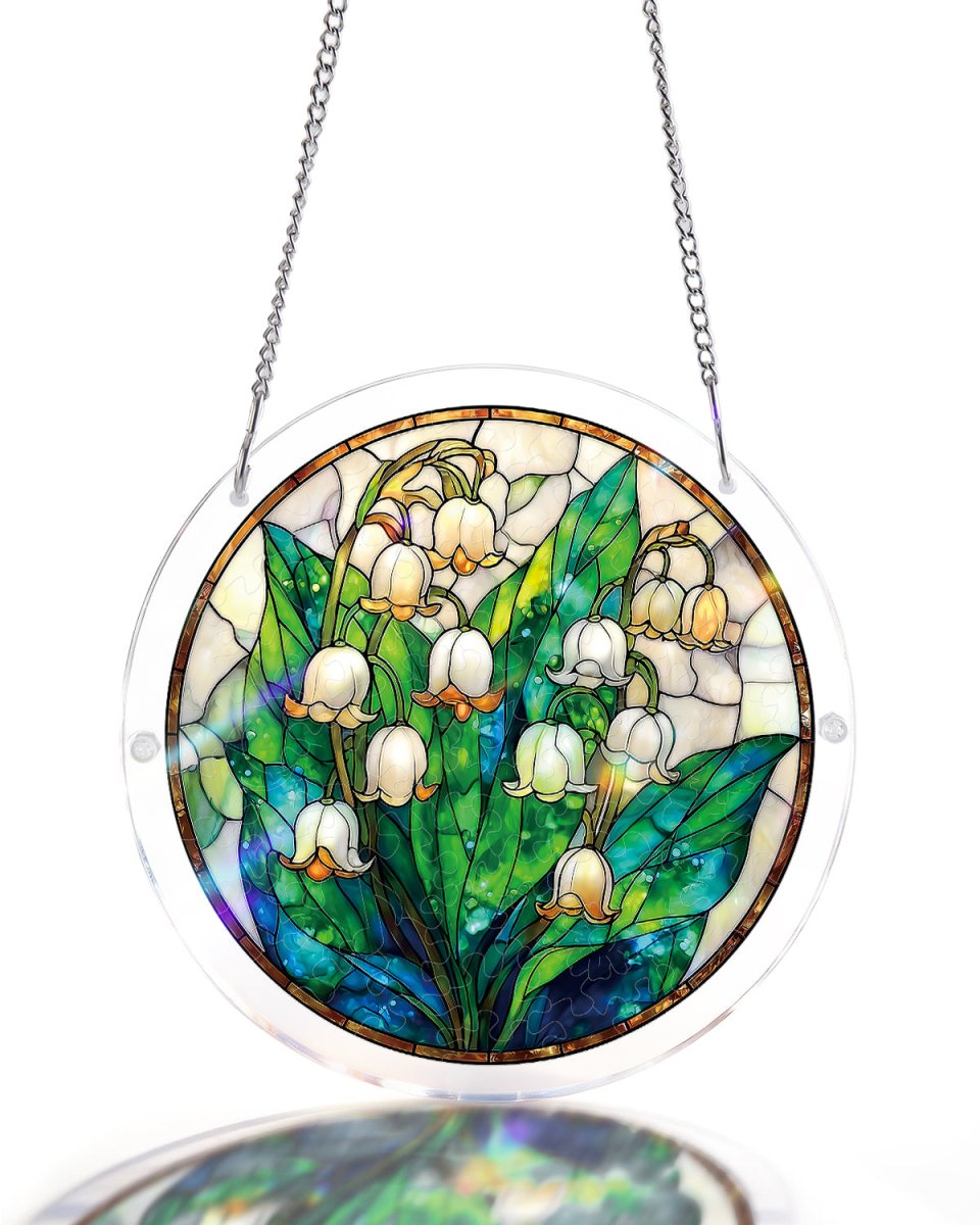 kaayee-suncatcher-puzzle-secret-lily-valley-light-puzzle-small-18-8-cm image 1