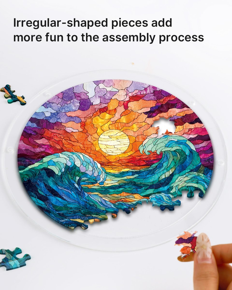 kaayee-suncatcher-puzzle-golden-tide-acryl-fensterbild image 2