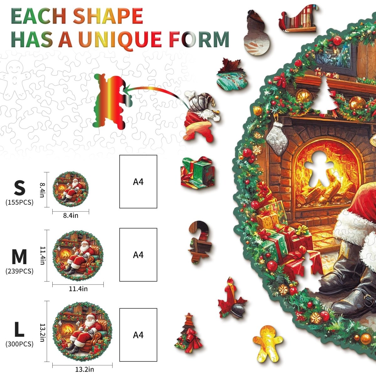kaayee-wooden-puzzle-santa-claus-holzpuzzle-medium-weihnachtlich image 5