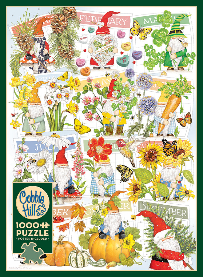 cobble-hill-a-happy-gnome-life-puzzle-1000-teile-garten image 5