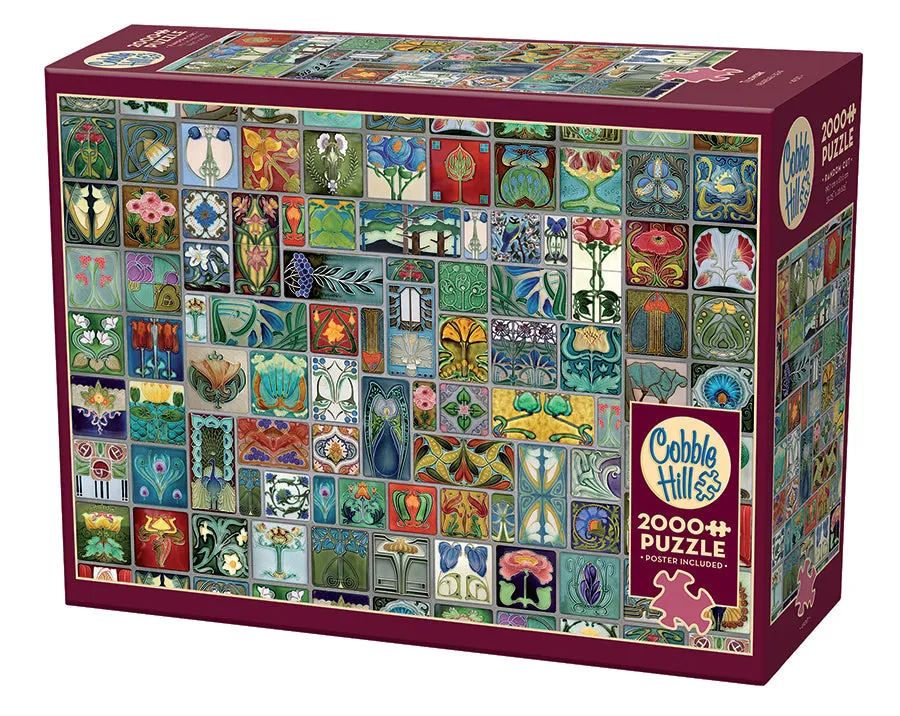 cobble-hill-2000-teile-puzzle-tilework-fliesen-collage image 1