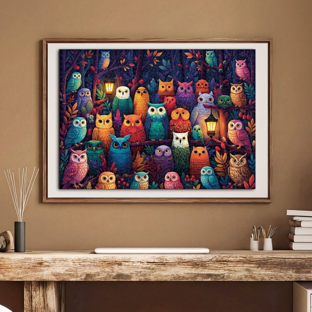 kaayee-cardboard-puzzle-owl-grove-puzzle-1000-teile-standard image 5