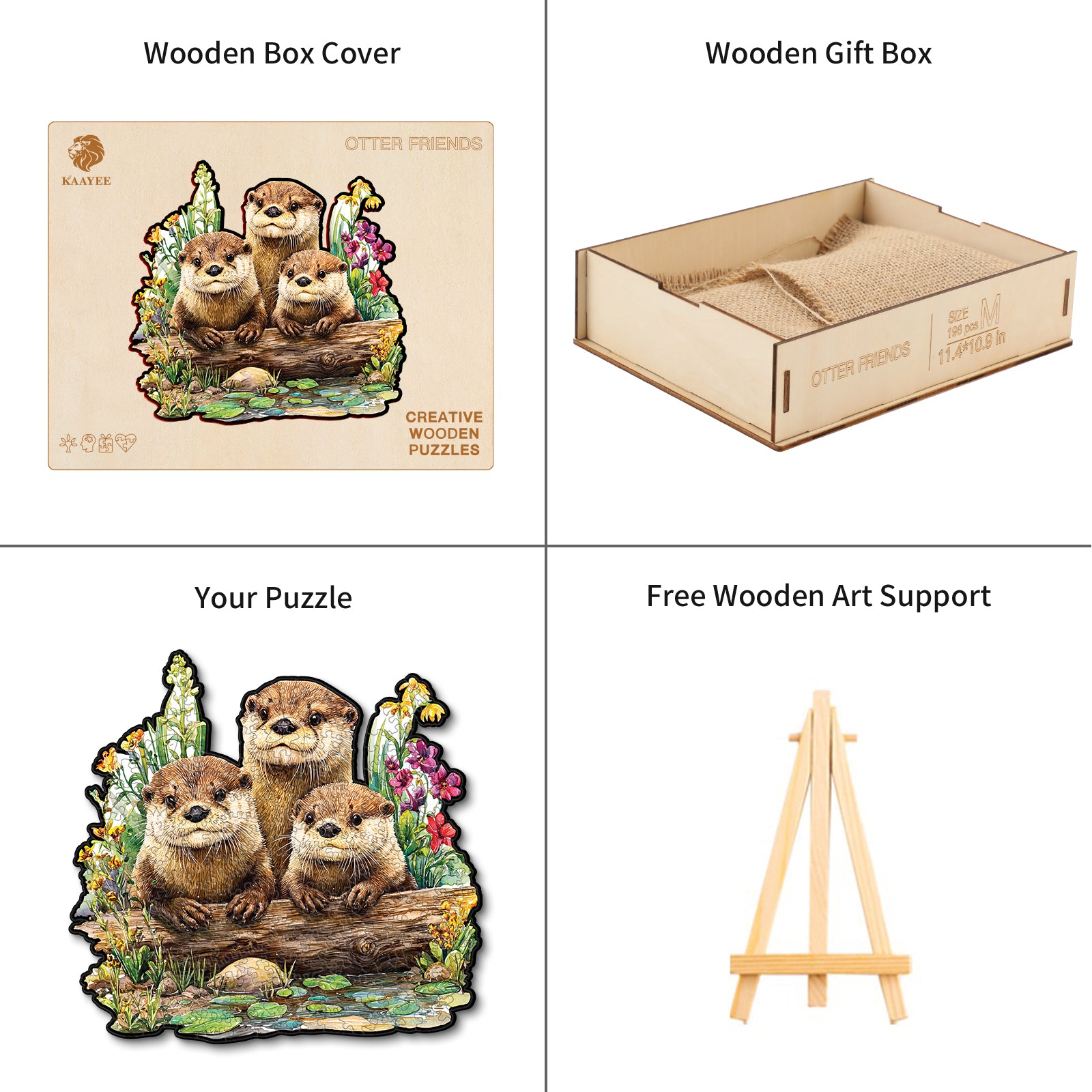 kaayee-wooden-puzzle-otter-friends-holzpuzzle-medium-otter image 4