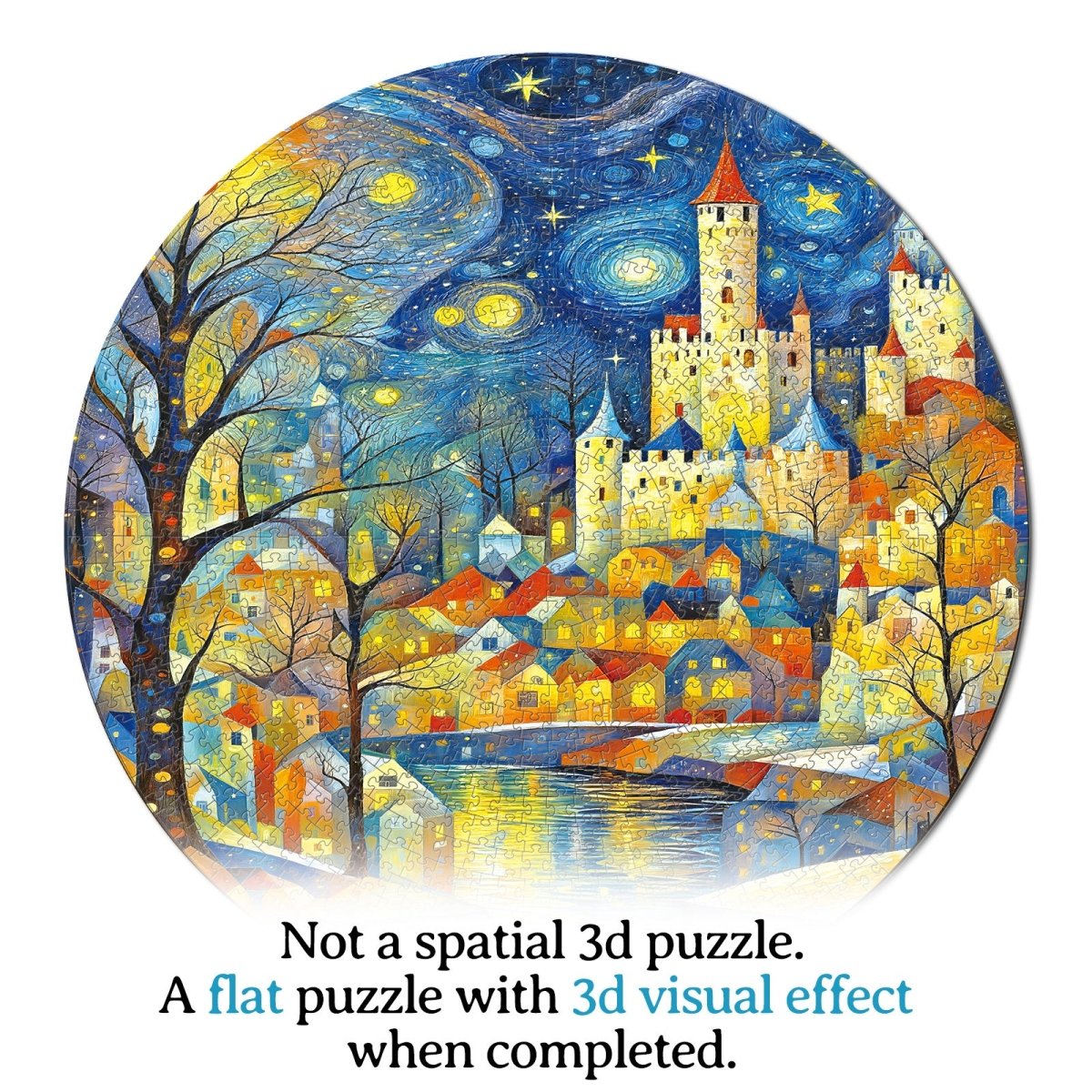 kaayee-cardboard-puzzle-starry-night-castle-1000-teile-eco image 5