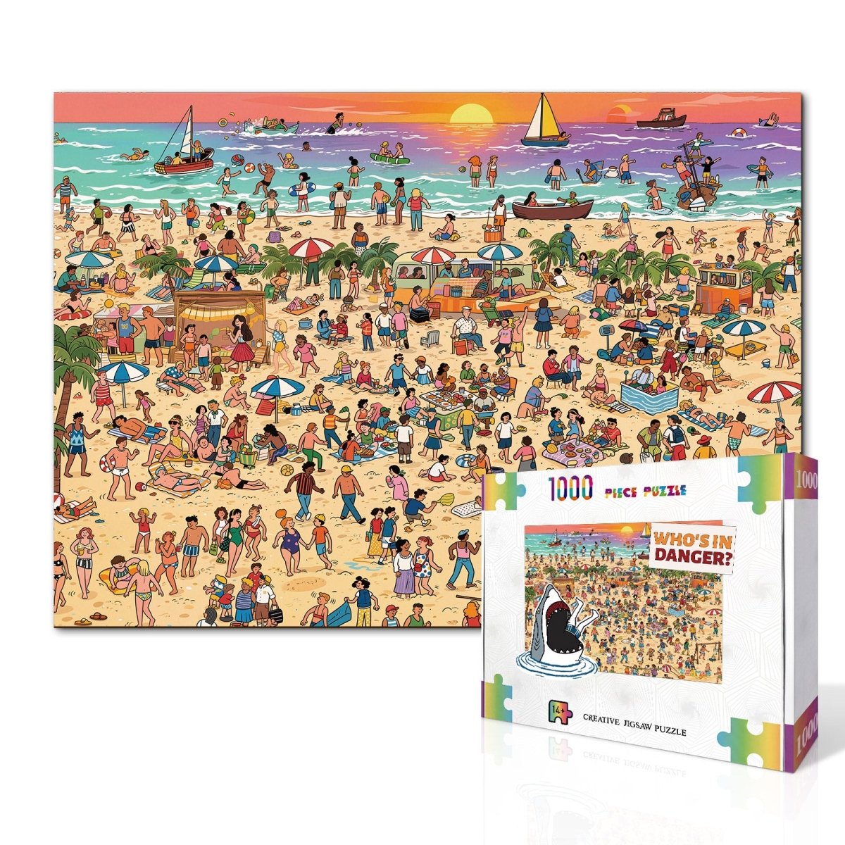 kaayee-cardboard-puzzle-sunset-beach-1000-teile-standard image 2
