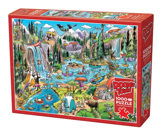 cobble-hill-doodletown-portage-pandemonium-1000-teile-puzzle-cartoon image 1