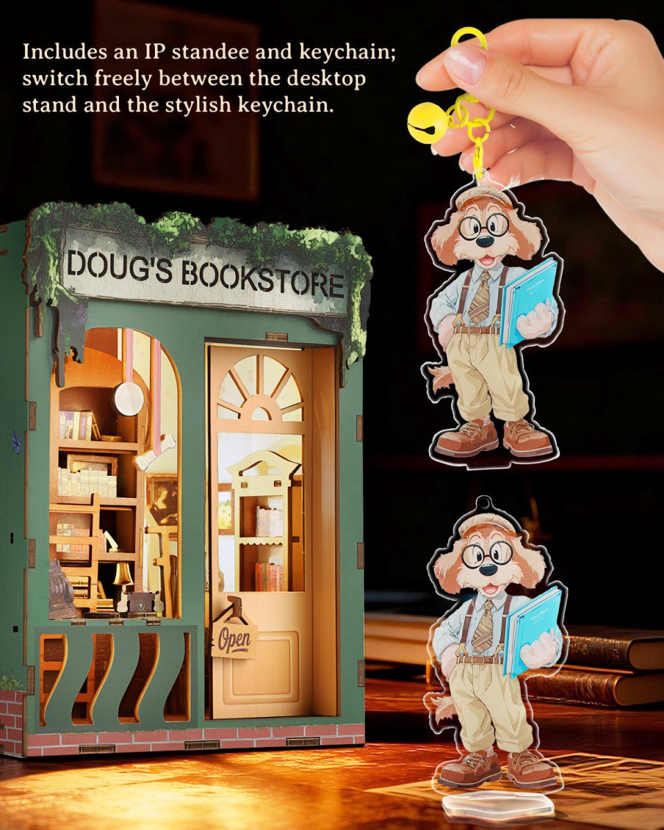 kaayee-book-nook-kit-doug-s-bookstore-buchladen-miniatur image 5
