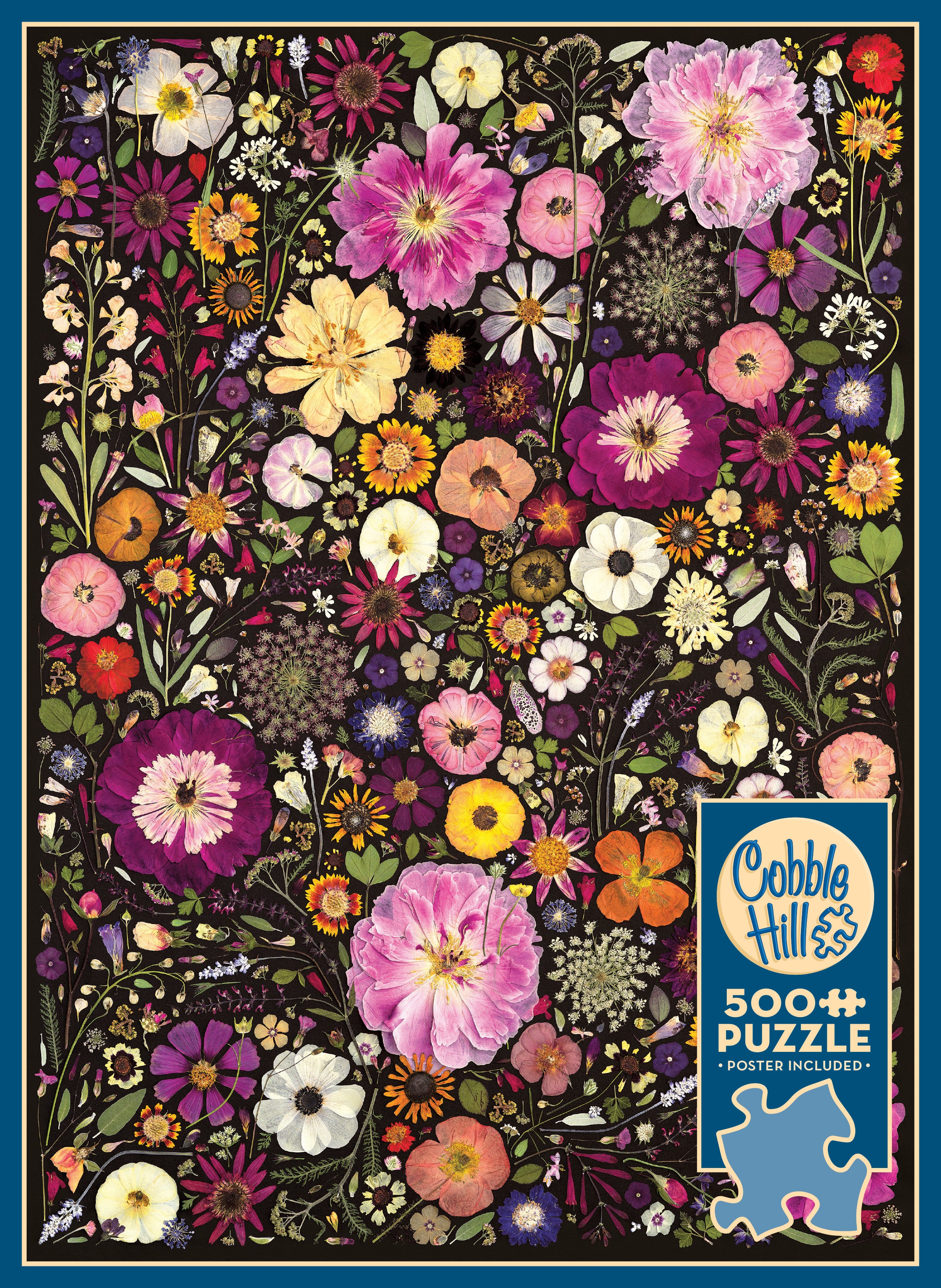 cobble-hill-500-flower-press-red-daisy-puzzle-500teile-blumen image 5