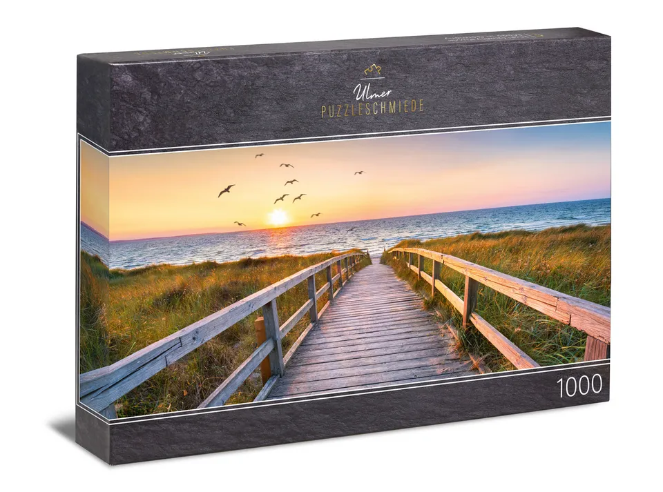 ulmer-puzzleschmiede-abendstunde-auf-sylt-puzzle-1000-panorama image 1