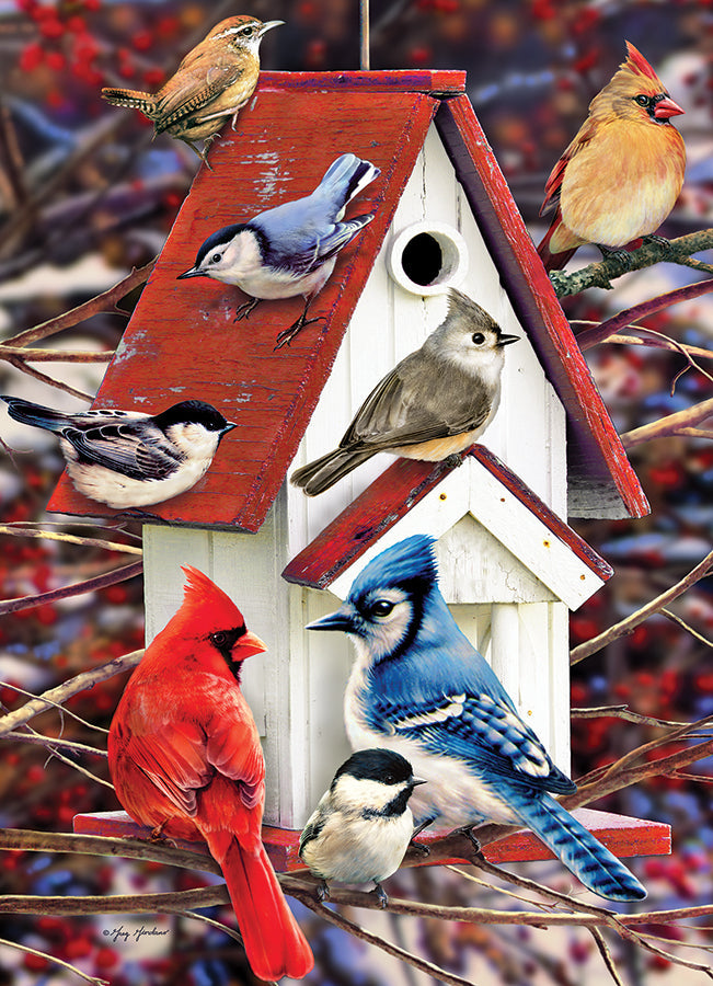 cobble-hill-500-piece-winter-birdhouse-puzzle-500-teile-v-gel-winter image 2