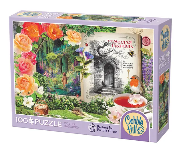 cobble-hill-100-piece-secret-garden-100-teile-puzzle-garten image 1
