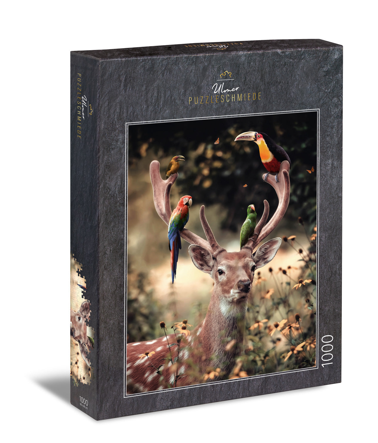 ulmer-puzzleschmiede-ausflug-ins-gr-ne-1000-teile-tier-puzzle image 1