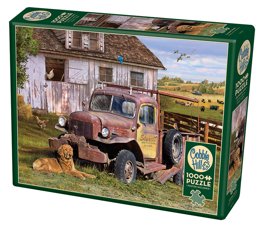 cobble-hill-1000-piece-summer-truck-puzzle-hund-1000-teile image 1