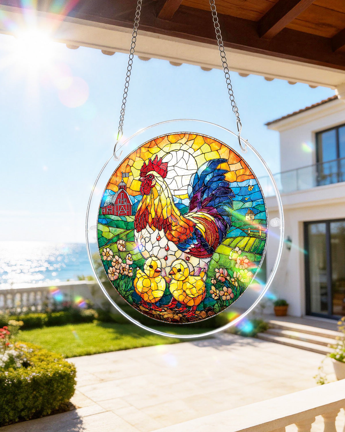 kaayee-golden-dawn-rooster-suncatcher-puzzle-small image 8