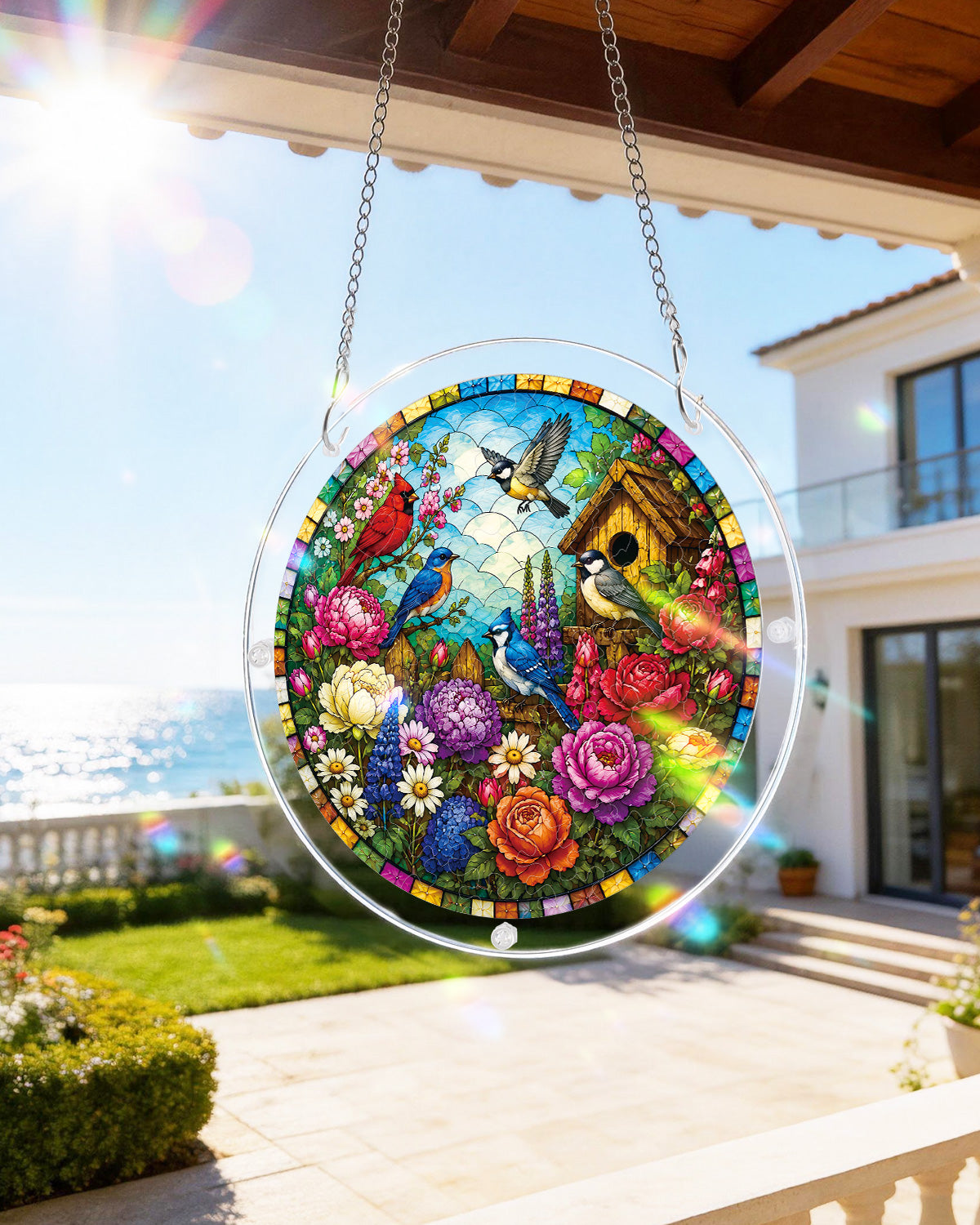 kaayee-suncatcher-puzzle-garden-songbirds-fensterbild-20-8-cm image 8