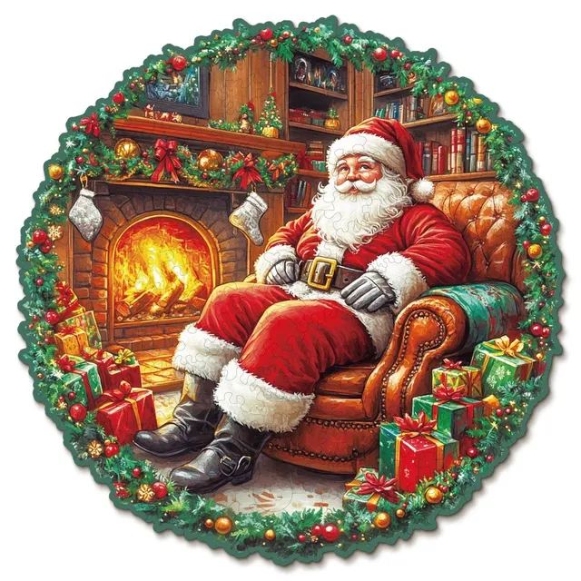 kaayee-wooden-puzzle-santa-claus-holzpuzzle-medium-weihnachtlich image 1