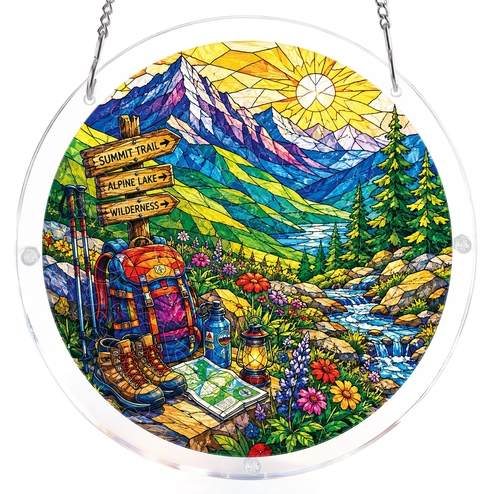 kaayee-suncatcher-puzzle-sunlit-mountain-trail-small-acrylbild image 7