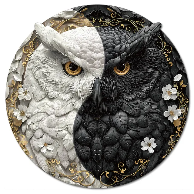 kaayee-wooden-puzzle-twilight-owl-holzpuzzle-medium-eule-nacht image 1