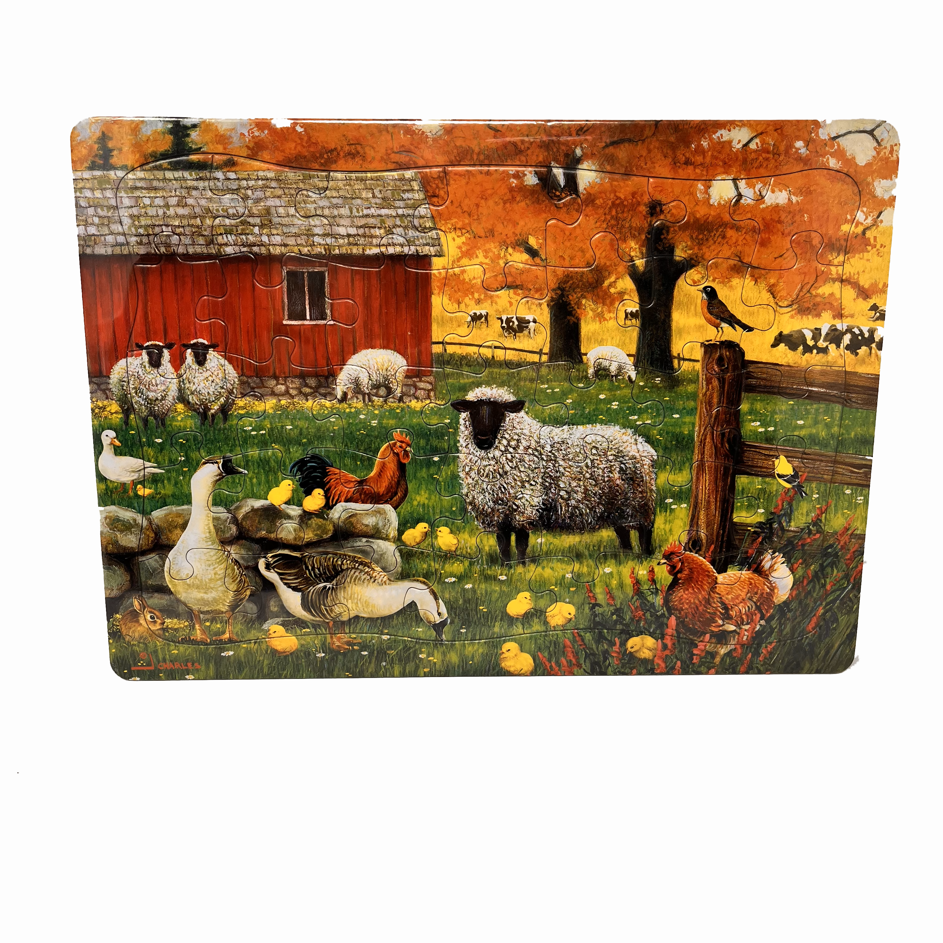 cobble-hill-tray-puzzles-sheep-farm-rahmenpuzzle-35-teile-bauernhof image 4
