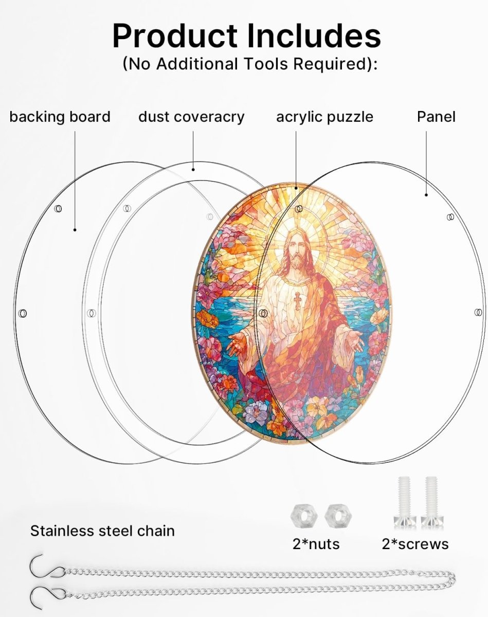 kaayee-suncatcher-puzzle-holy-light-of-jesus-fensterbild-large image 3
