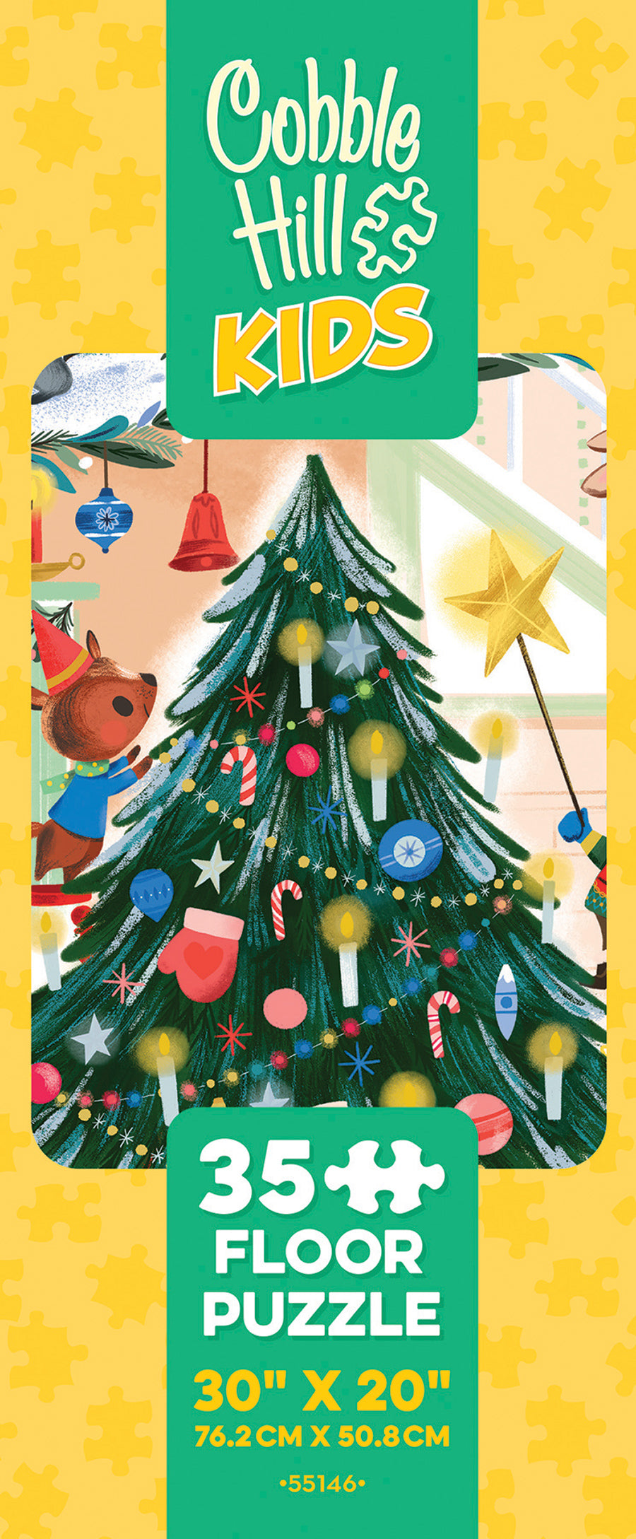 cobble-hill-floor-christmas-cheer-bodenpuzzle-35-teile-weihnachten image 3