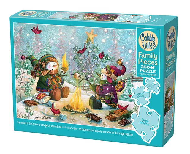 cobble-hill-family-s-more-fun-puzzle-350-teile-schneemann image 1