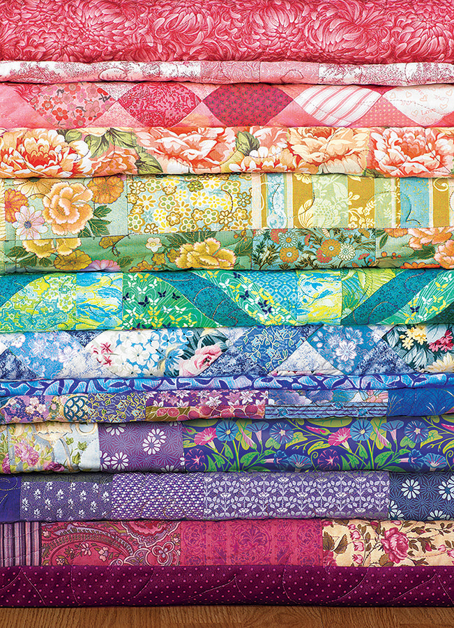 cobble-hill-comfortable-rainbow-1000-teile-quilt-puzzle image 2