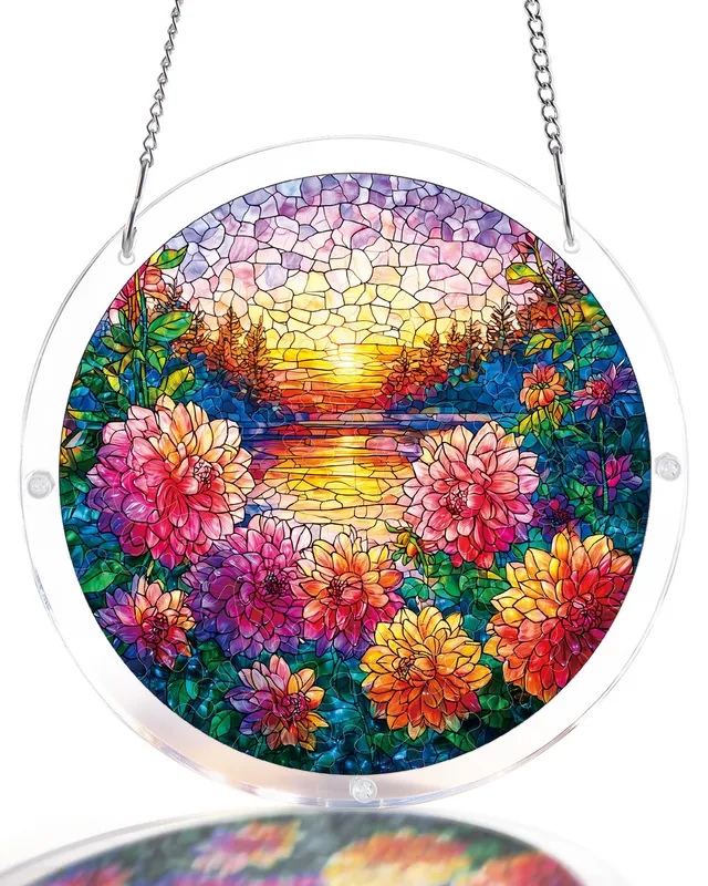 kaayee-suncatcher-puzzle-floral-sunset-haven-acrylpuzzle-small image 1