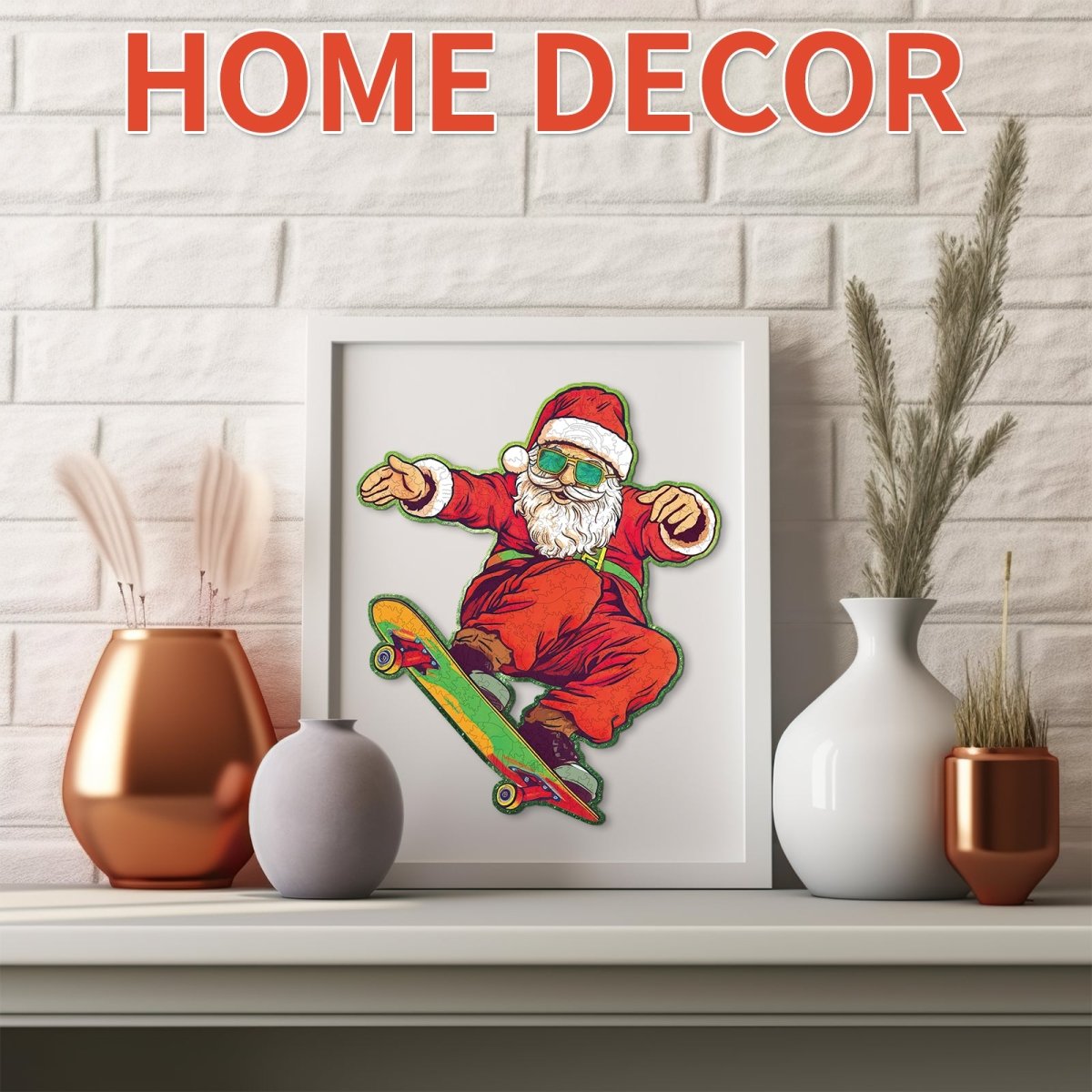 kaayee-wooden-puzzle-skateboarding-santa-claus-holzpuzzle-medium-weihnachten image 7