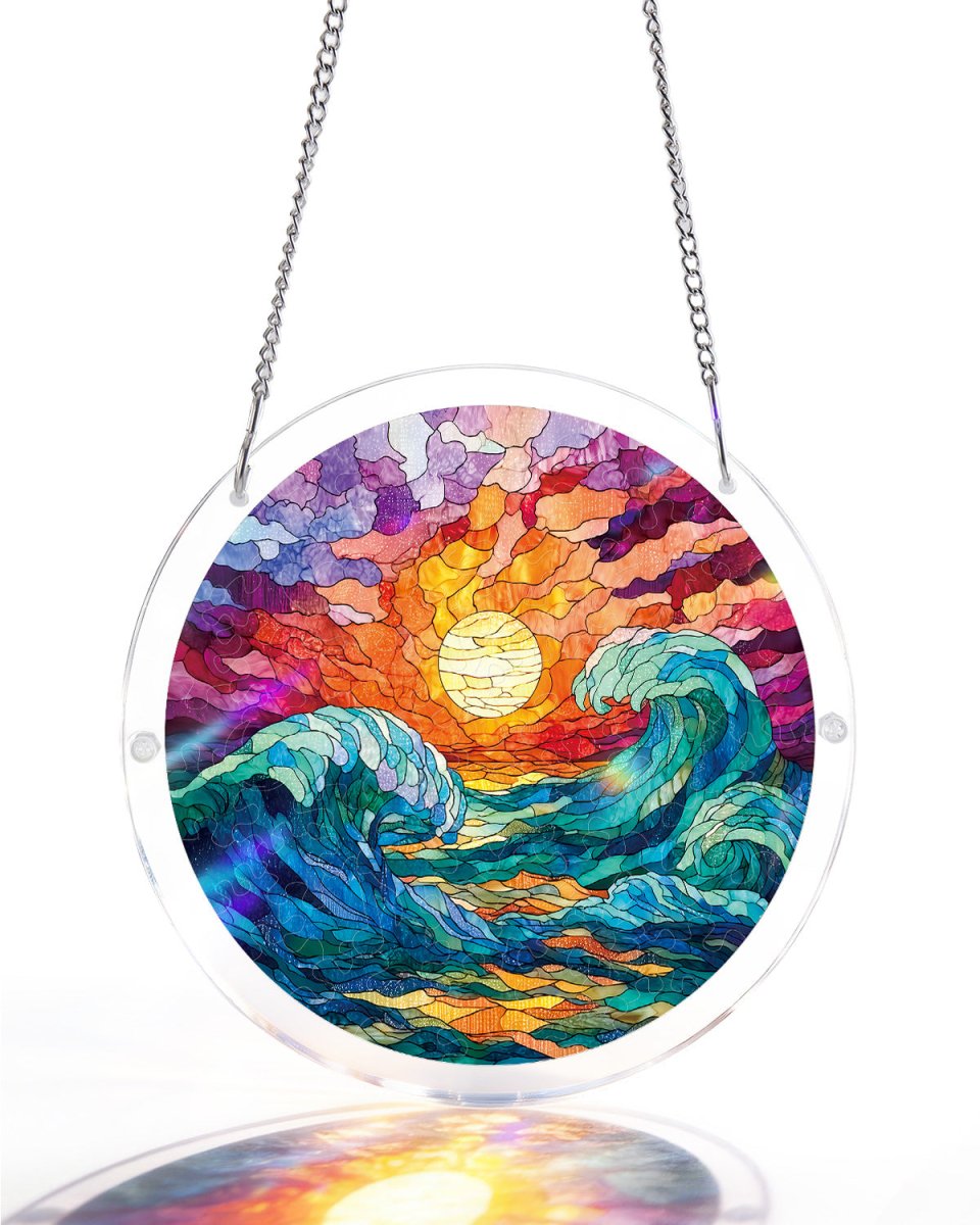 kaayee-suncatcher-puzzle-golden-tide-acryl-fensterbild image 1