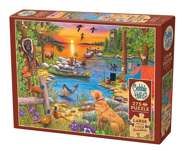 cobble-hill-easy-handling-275-camping-at-sunset-cove-puzzle image 1