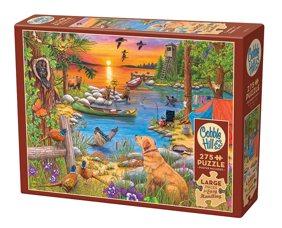 cobble-hill-easy-handling-275-camping-at-sunset-cove-puzzle image 1