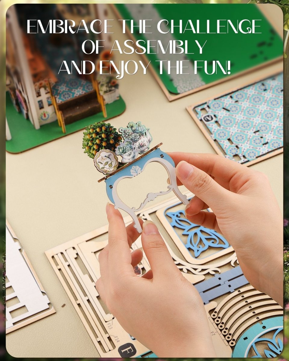 kaayee-book-nook-kit-swing-garden-3d-puzzle-holz-miniatur-led image 4