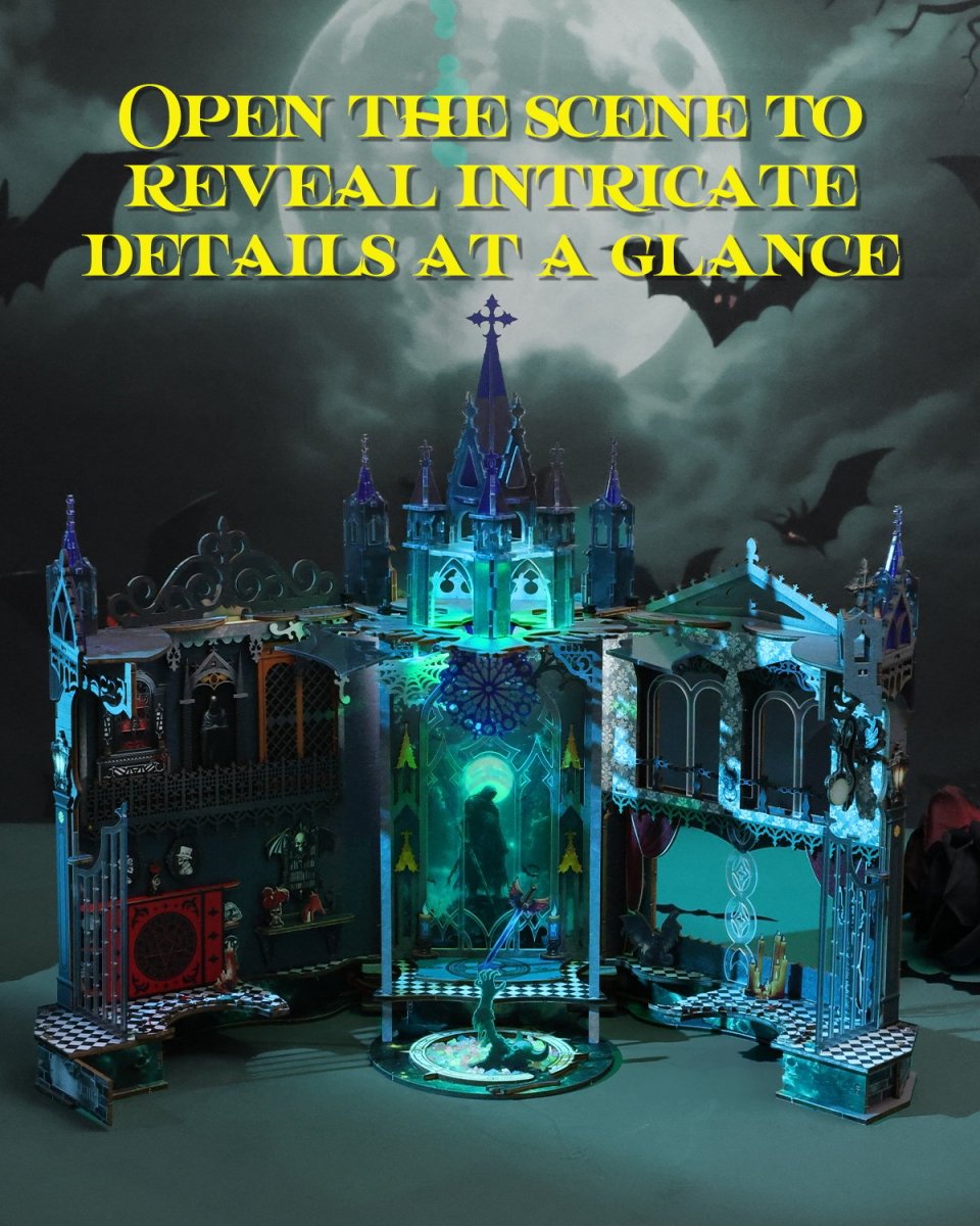 kaayee-book-nook-kit-gothic-castle-3d-puzzle-type-c-version image 6