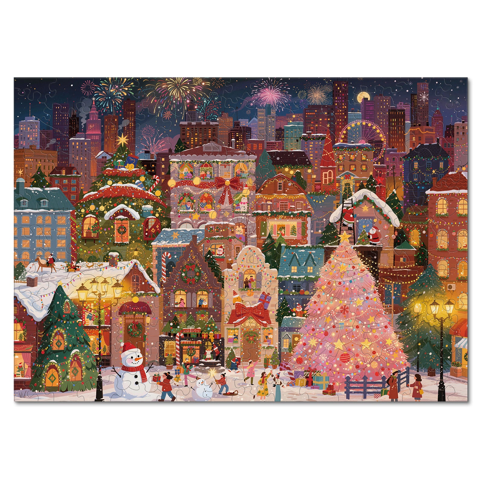 kaayee-wooden-christmas-fireworks-town-holzpuzzle-large image 1