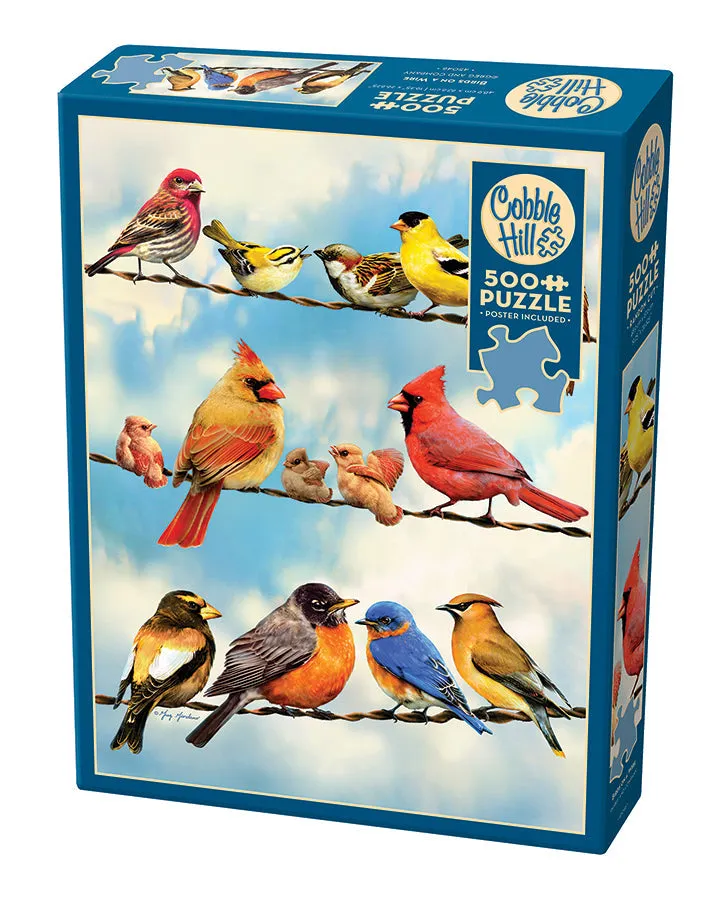cobble-hill-500-piece-birds-on-a-wire-puzzle-500-teile-v-gel image 1