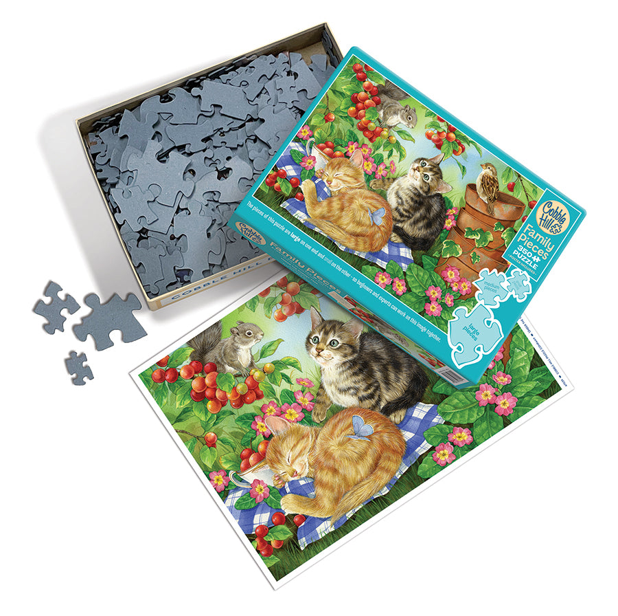 cobble-hill-family-pieces-350-under-the-cherry-tree-puzzle-350-teile image 3