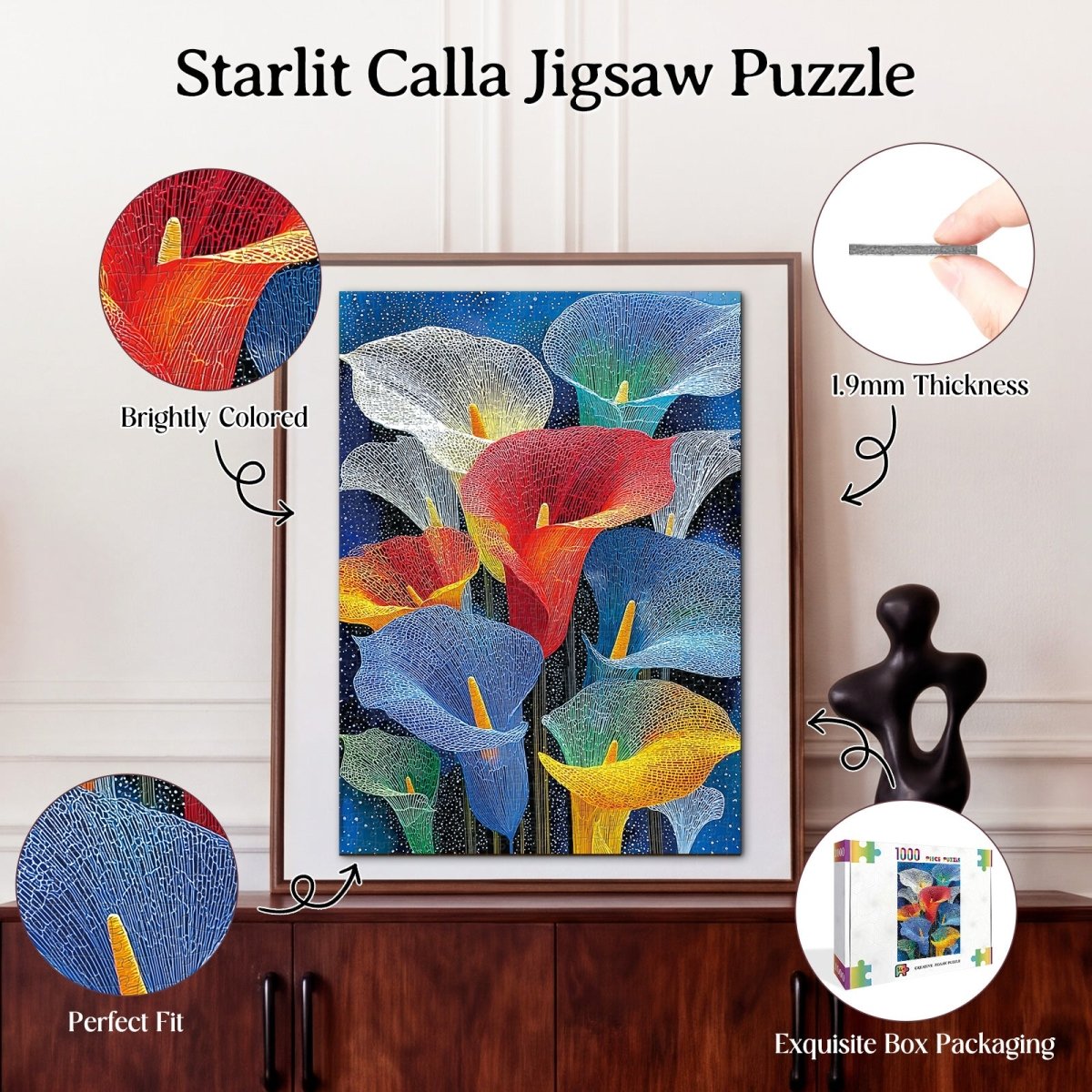 kaayee-cardboard-puzzle-starlit-calla-1000-teile-eco-white-board image 3