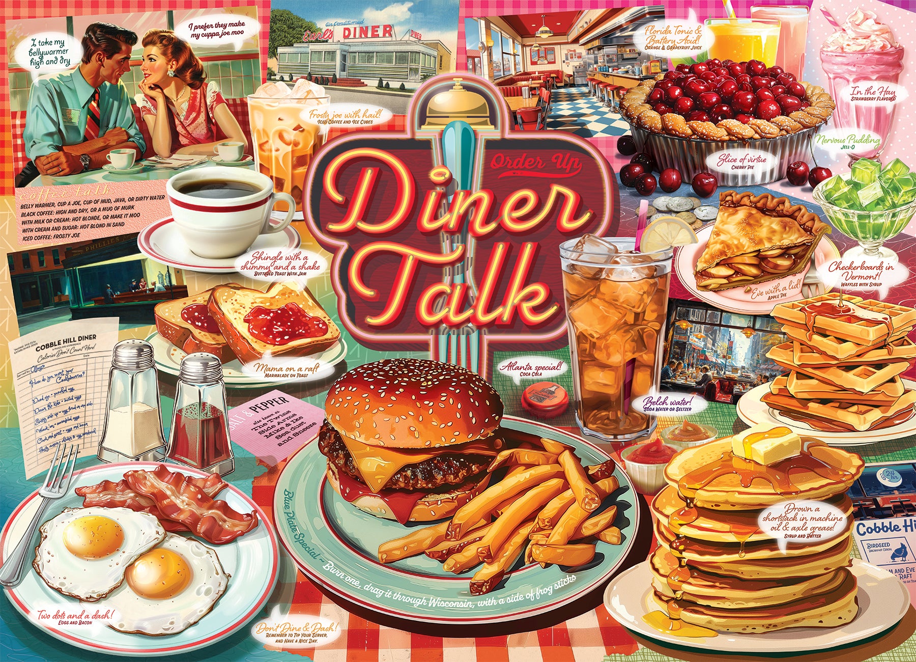 cobble-hill-diner-talk-500-teile-puzzle-diner-collage image 2