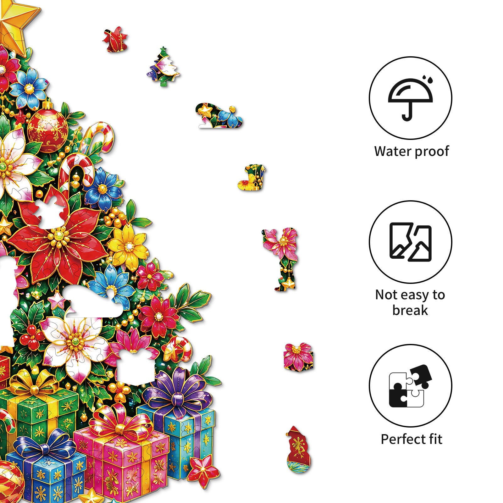 kaayee-christmas-tree-holzpuzzle-floral-medium image 2